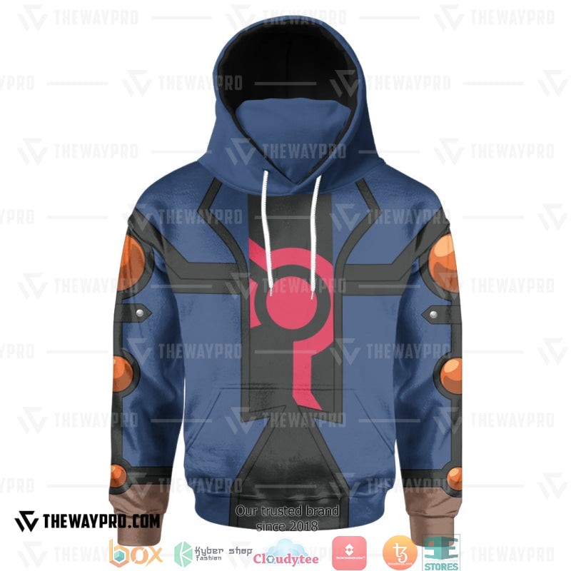 Yu Gi Oh Yusei Fudo Snood Hoodie 1