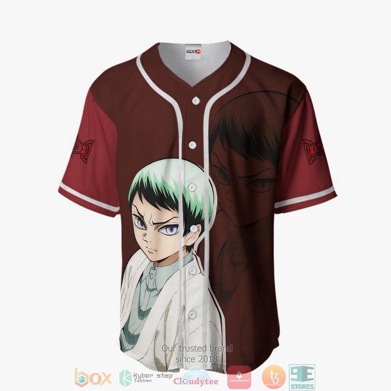Yushiro Demon Slayer Baseball Jersey Shirt 2 Yushiro Demon Slayer Baseball Jersey Shirt 1