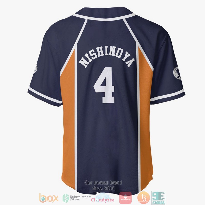 Yuu Nishinoya 4 Haikyuu Baseball Jersey Shirt 3 Yuu Nishinoya 4 Haikyuu Baseball Jersey Shirt 1 2