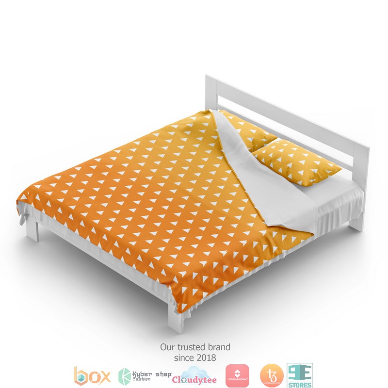 Zenitsu Agatsuma Demon Slayer Bedding Set 3 Zenitsu Agatsuma Demon Slayer Bedding Set 1 2