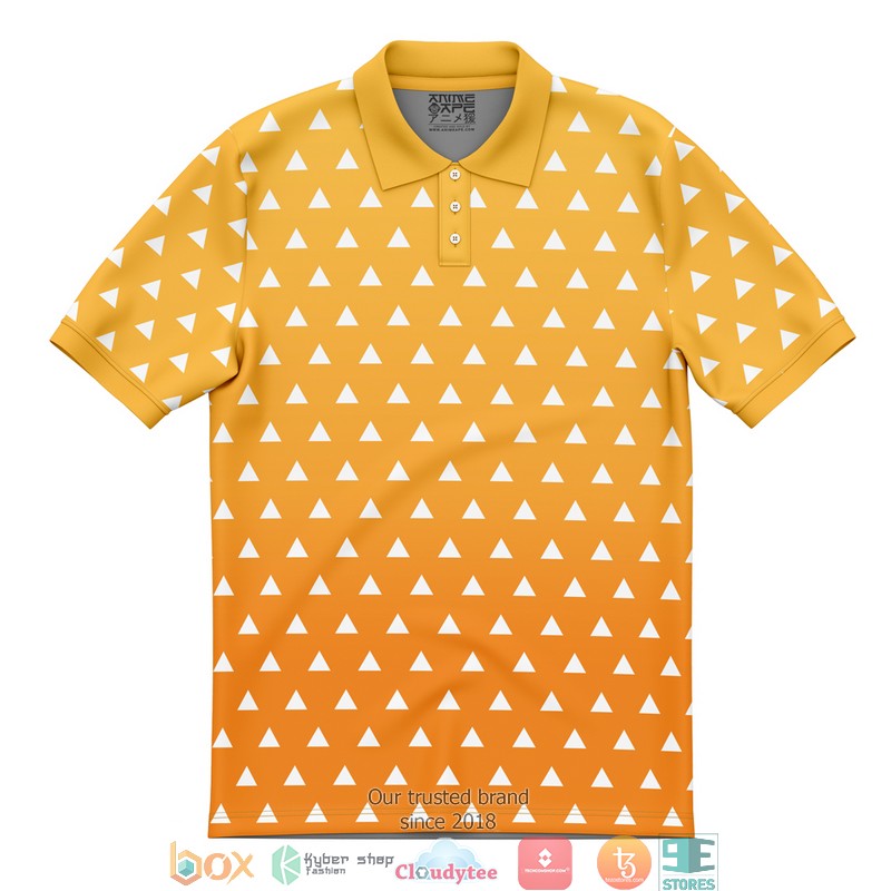 Zenitsu Agatsuma Demon Slayer Polo Shirt 1 Zenitsu Agatsuma Demon Slayer Polo Shirt