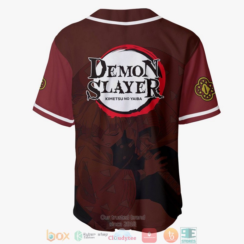 Zenitsu Red Demon Slayer Baseball Jersey Shirt 3 Zenitsu Red Demon Slayer Baseball Jersey Shirt 1 2