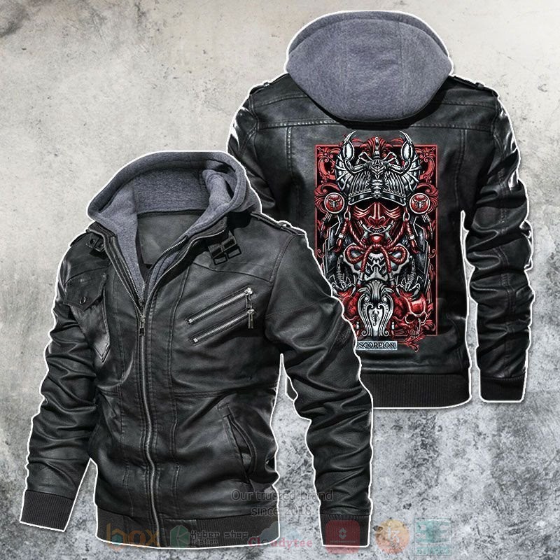 Zodiac Scorpion Motorcycle Club Leather Jacket