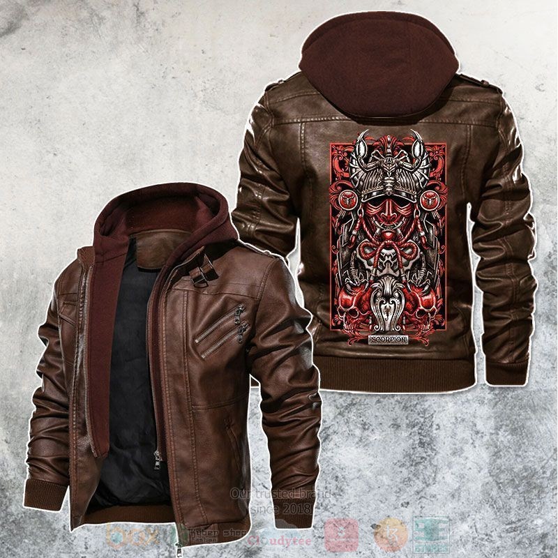Zodiac Scorpion Motorcycle Club Leather Jacket 1