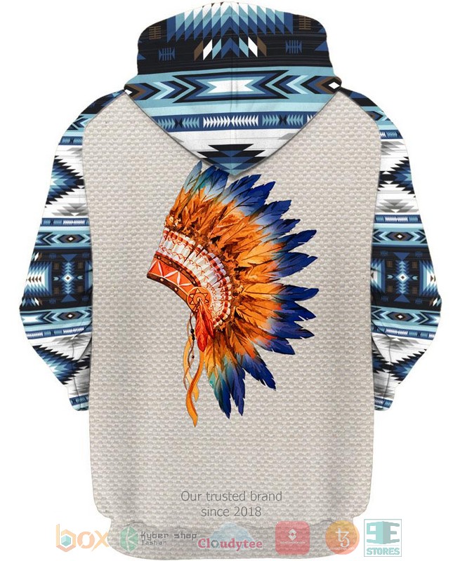 HOT Native Headdress All Over Printed 3D Hoodie 2 Native Headdress 3D Hoodie 1