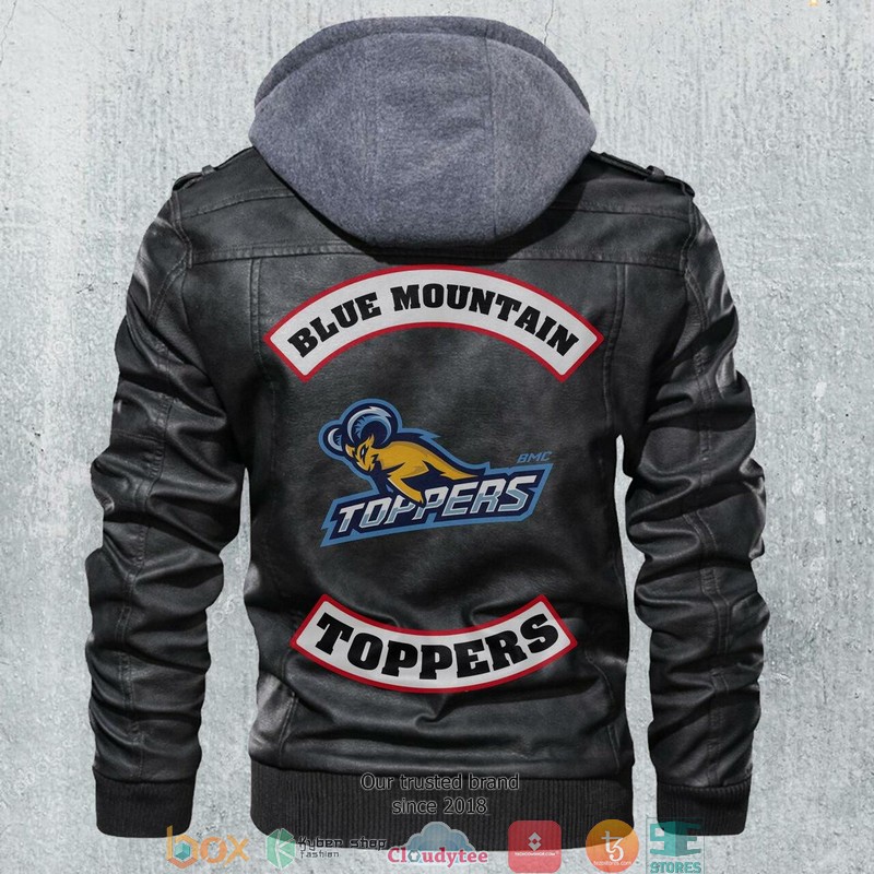Blue Moutain Toppers NCAA Football Motorcycle Leather Jacket