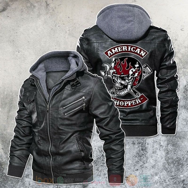 American Chopper Skull Leather Jacket