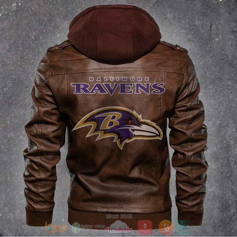 HOT Baltimore Ravens NFL Football Jacket Leather 1 Baltimore Ravens NFL Football Leather Jacket