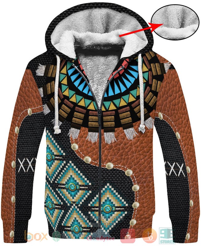 Choker Skin Pattern Native American 3D Shirt Hoodie 1 2 3 4 5 6