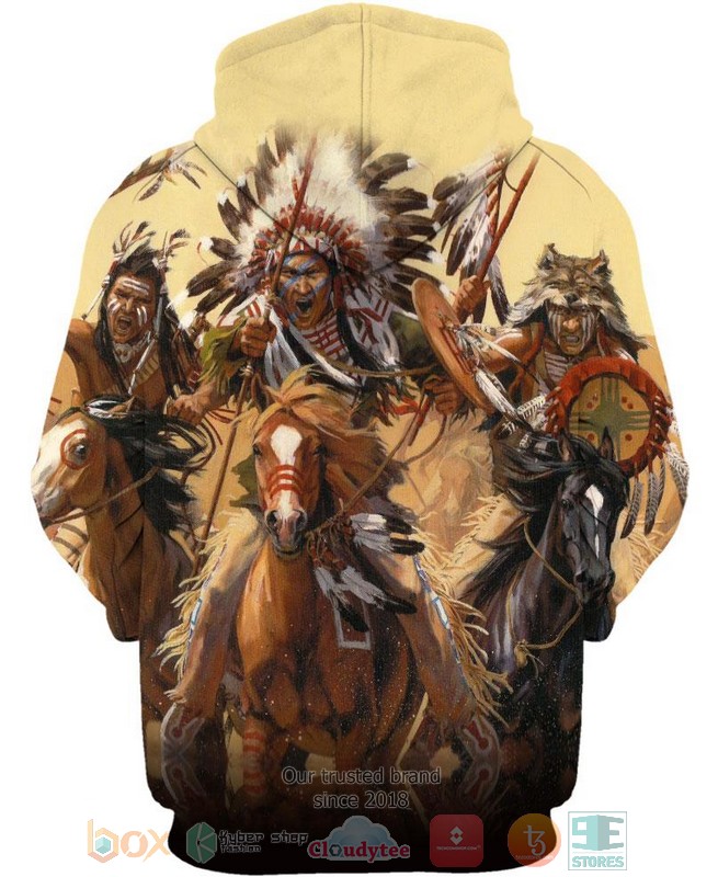 HOT Native Warrior Battle All Over Printed 3D Shirt, Hoodie 3 Native Warrior Battle 3D Shirt Hoodie 1 2