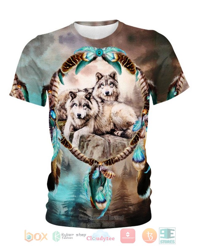 HOT Native Lovely Wolf All Over Printed 3D Shirt, Hoodie 7 Native Lovely Wolf 3D Shirt Hoodie 1 2 3 4 5 6