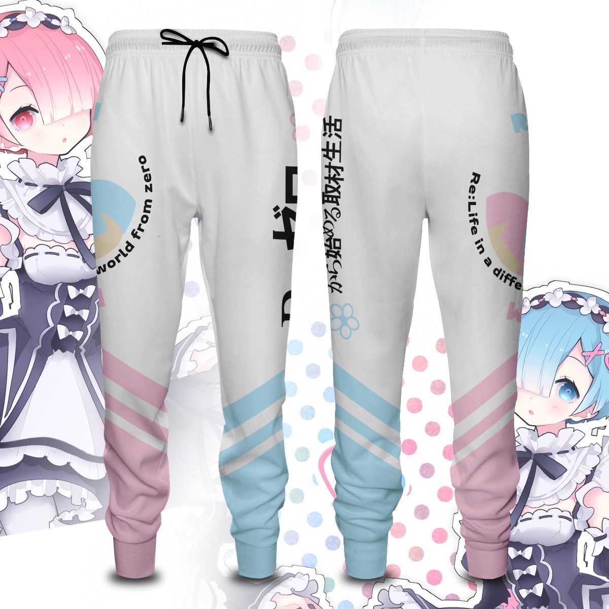 re zero rem ram jogger pants 958721