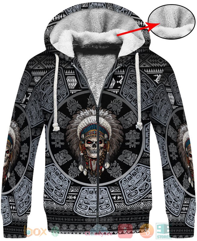 HOT Skull Chief Pattern Native American All Over Printed 3D Shirt, Hoodie 5 Skull Chief Pattern Native American 3D Shirt Hoodie 1 2 3 4