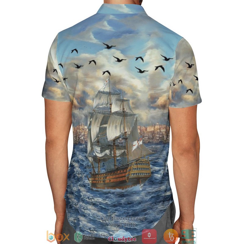 RN HMS Victory Limited Hawaiian Shirt 3 RN HMS Victory Limited Hawaiian Shirt word3