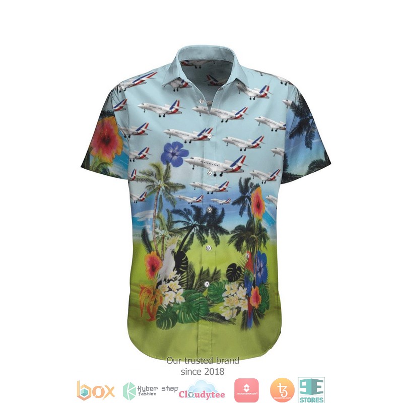 Dassault Falcon 900 France Limited Hawaiian Shirt word2
