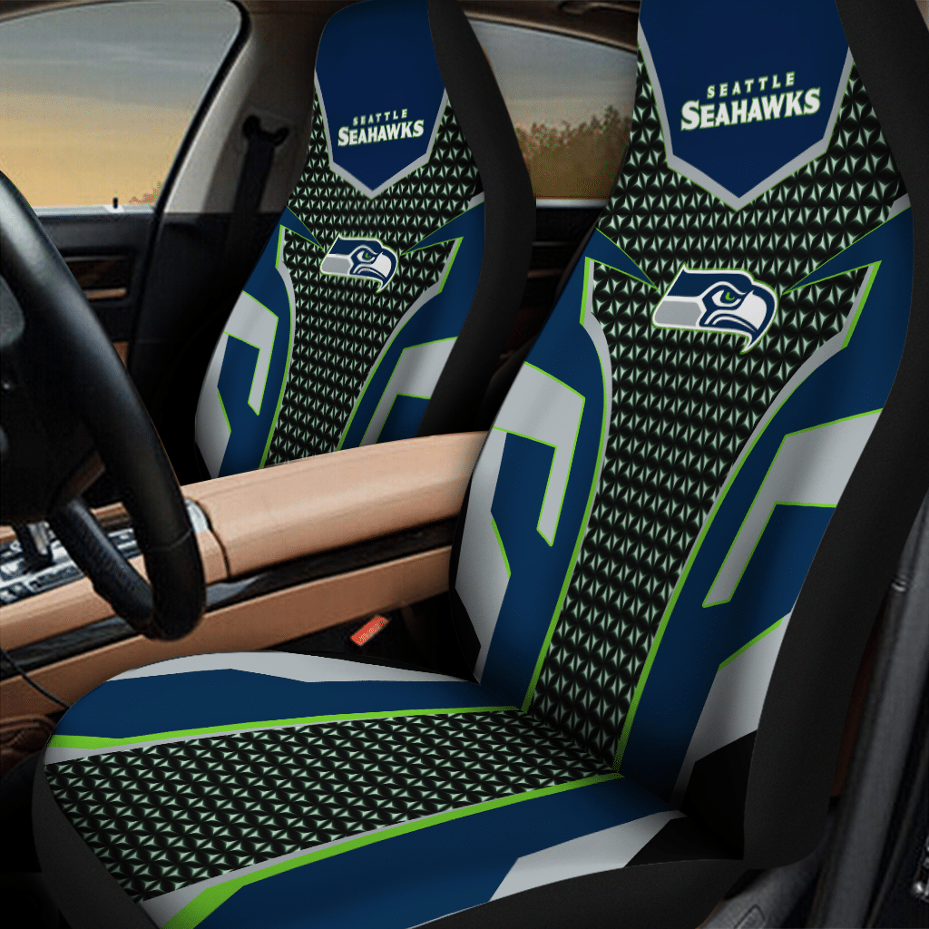 NEW Seattle Seahawks NFL grey blue Seat Cover