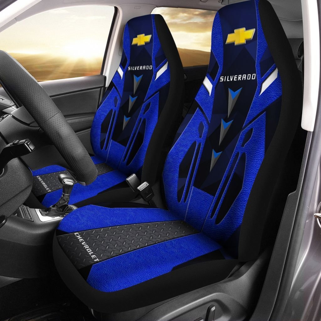 NEW Chevrolet Silverado blue Seat Cover word2
