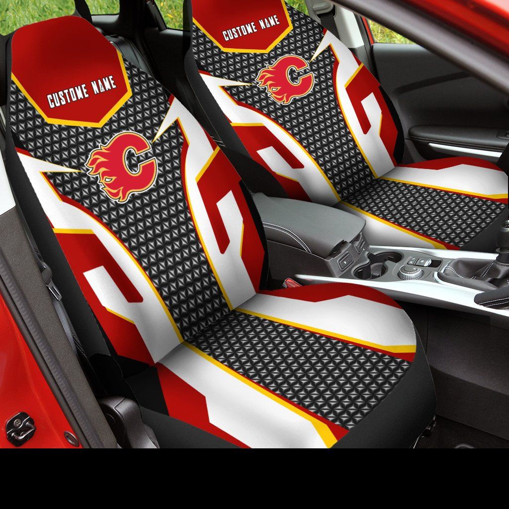 NEW Personalized Calgary Flames NHL Seat Cover 4 NEW Personalized Calgary Flames NHL Seat Cover word1