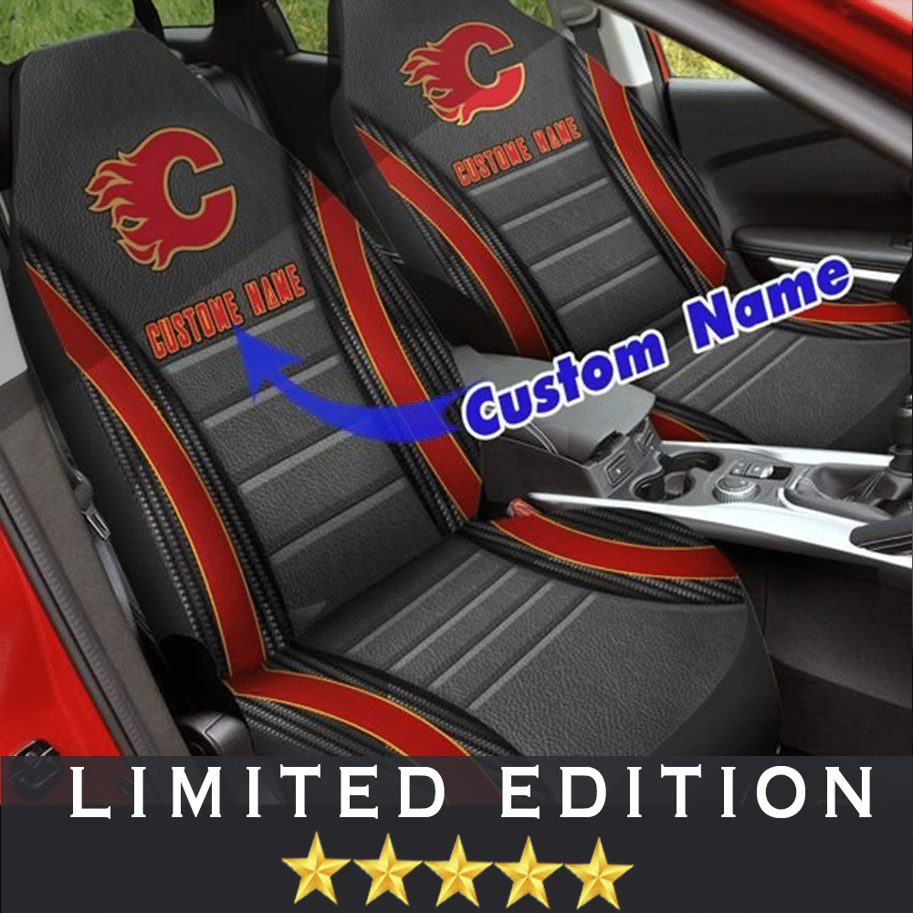 NEW Personalized Calgary Flames NHL Seat Cover