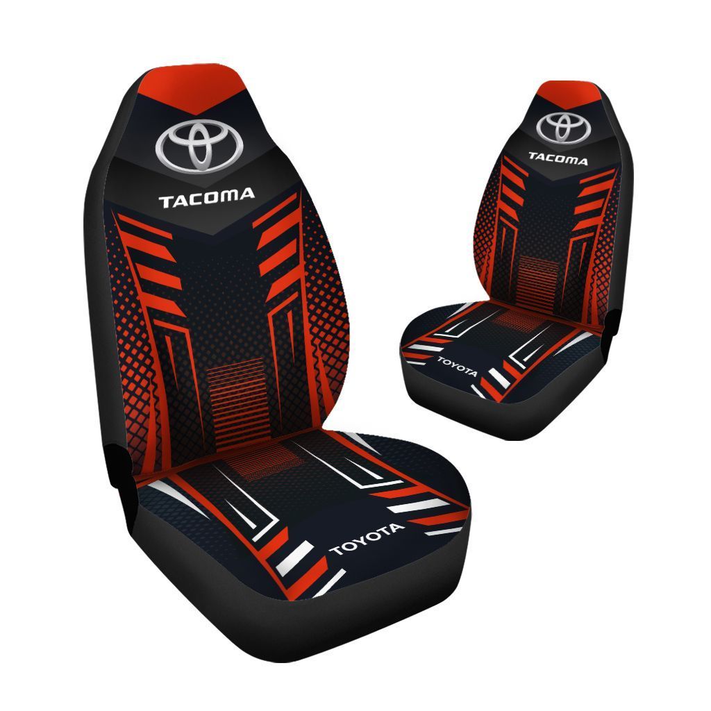 NEW Toyota Tacoma logo black orange Seat Cover 4 NEW Toyota Tacoma logo black orange Seat Cover word3