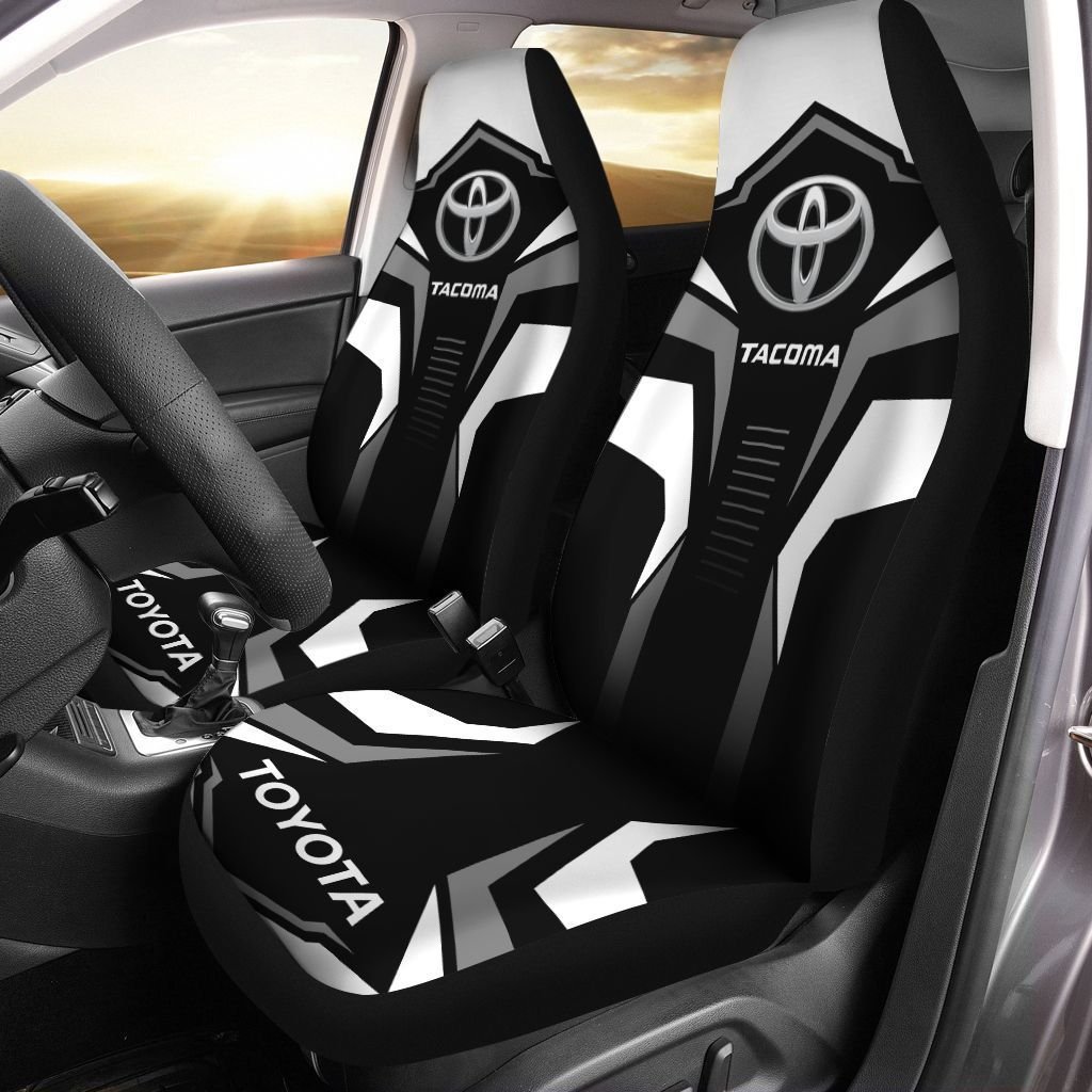 NEW Toyota Tacoma logo black white Seat Cover