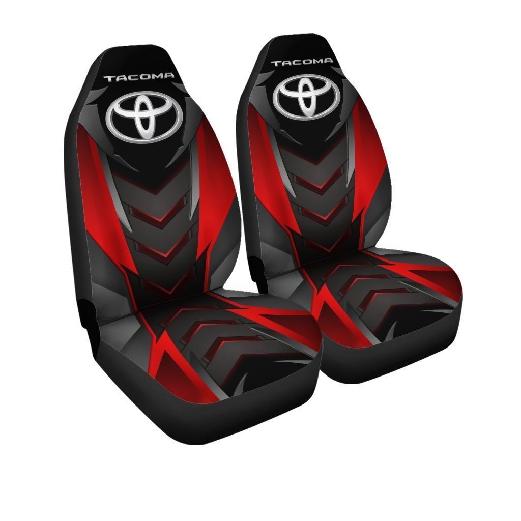 NEW Tacoma logo red Seat Cover 3 NEW Tacoma logo red Seat Cover word1