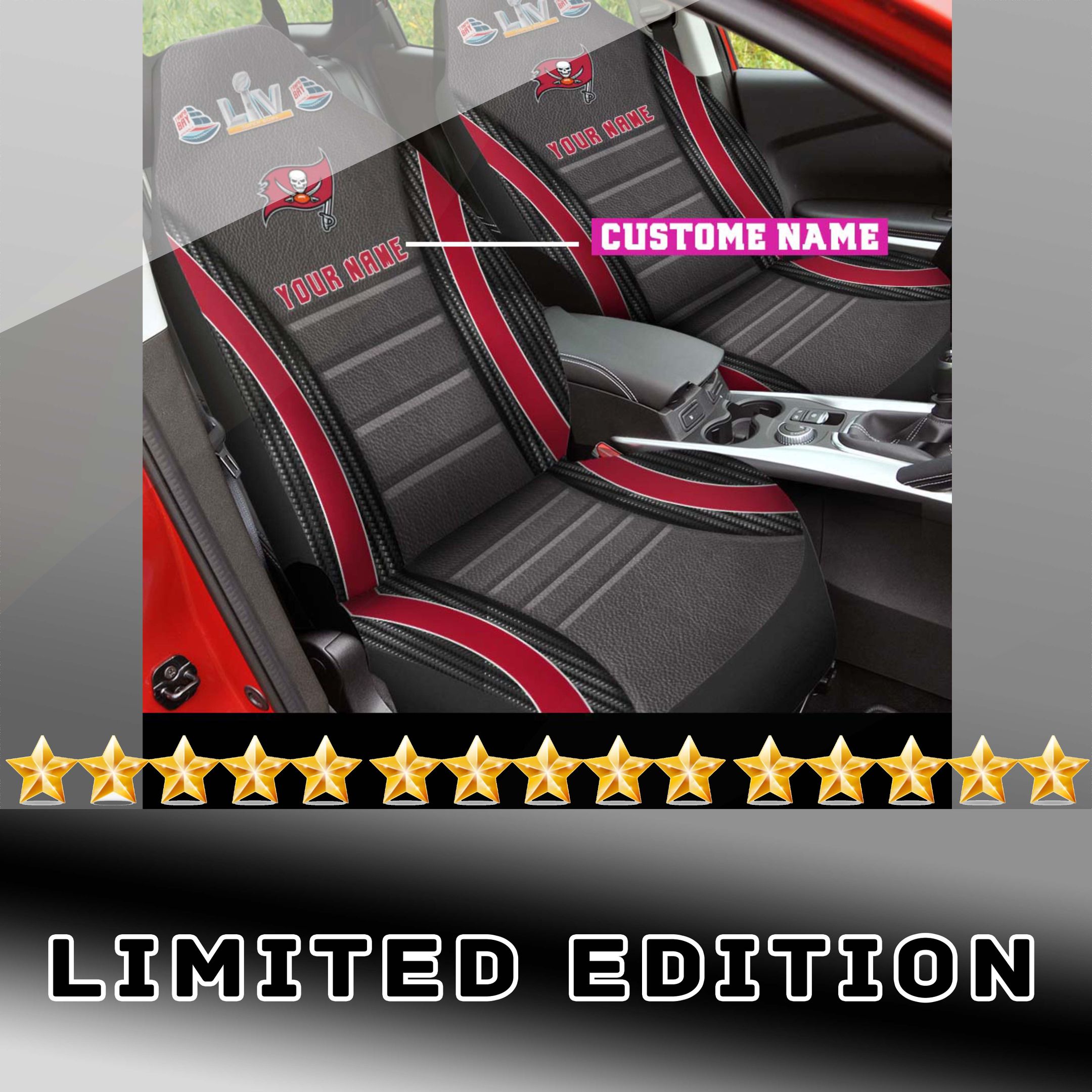 NEW Personalized Tampa Bay Buccaneers NFL Super Bowl Seat Cover 4 NEW Personalized Tampa Bay Buccaneers NFL Super Bowl Seat Cover word3