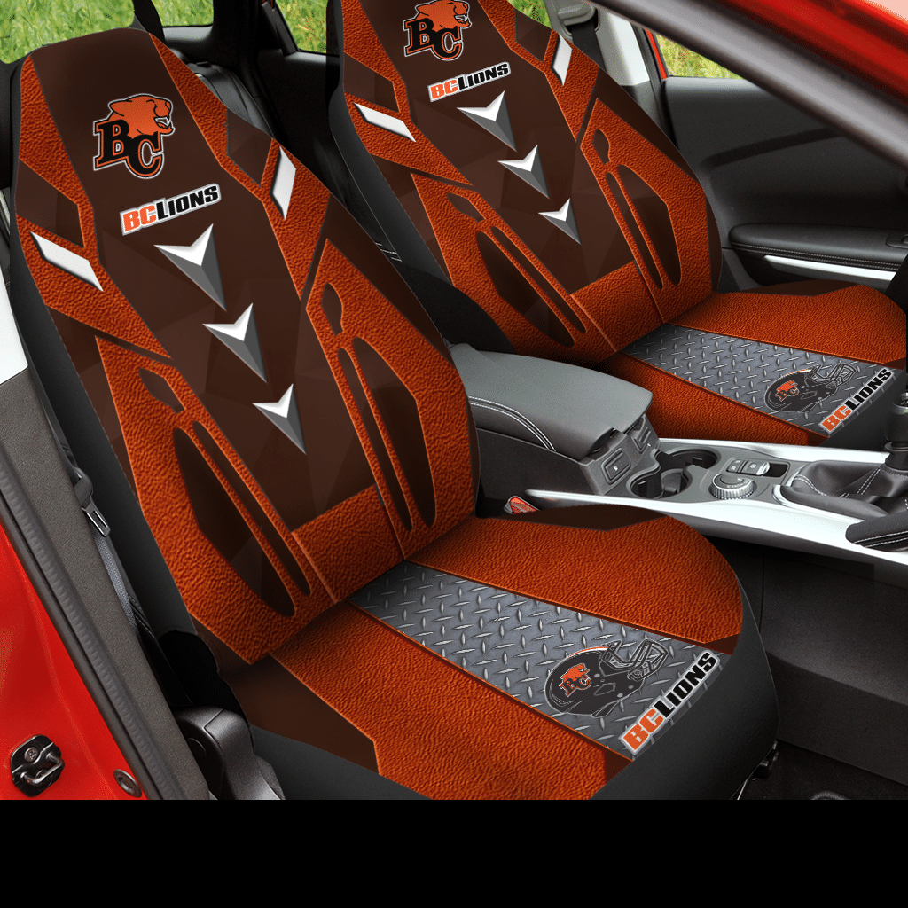 NEW BC Lions CFL helmet orange Seat Cover