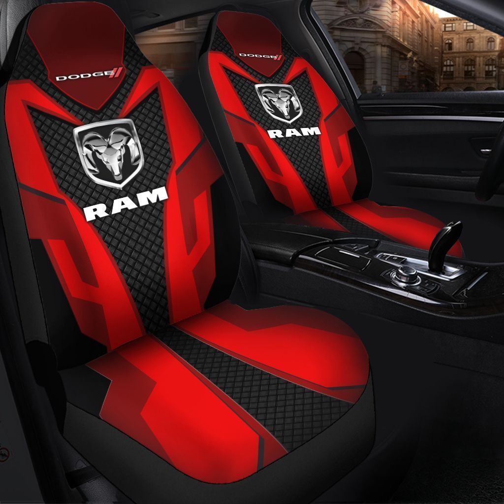 NEW Dodge Ram red black Seat Cover 3 NEW Dodge Ram red black Seat Cover word2