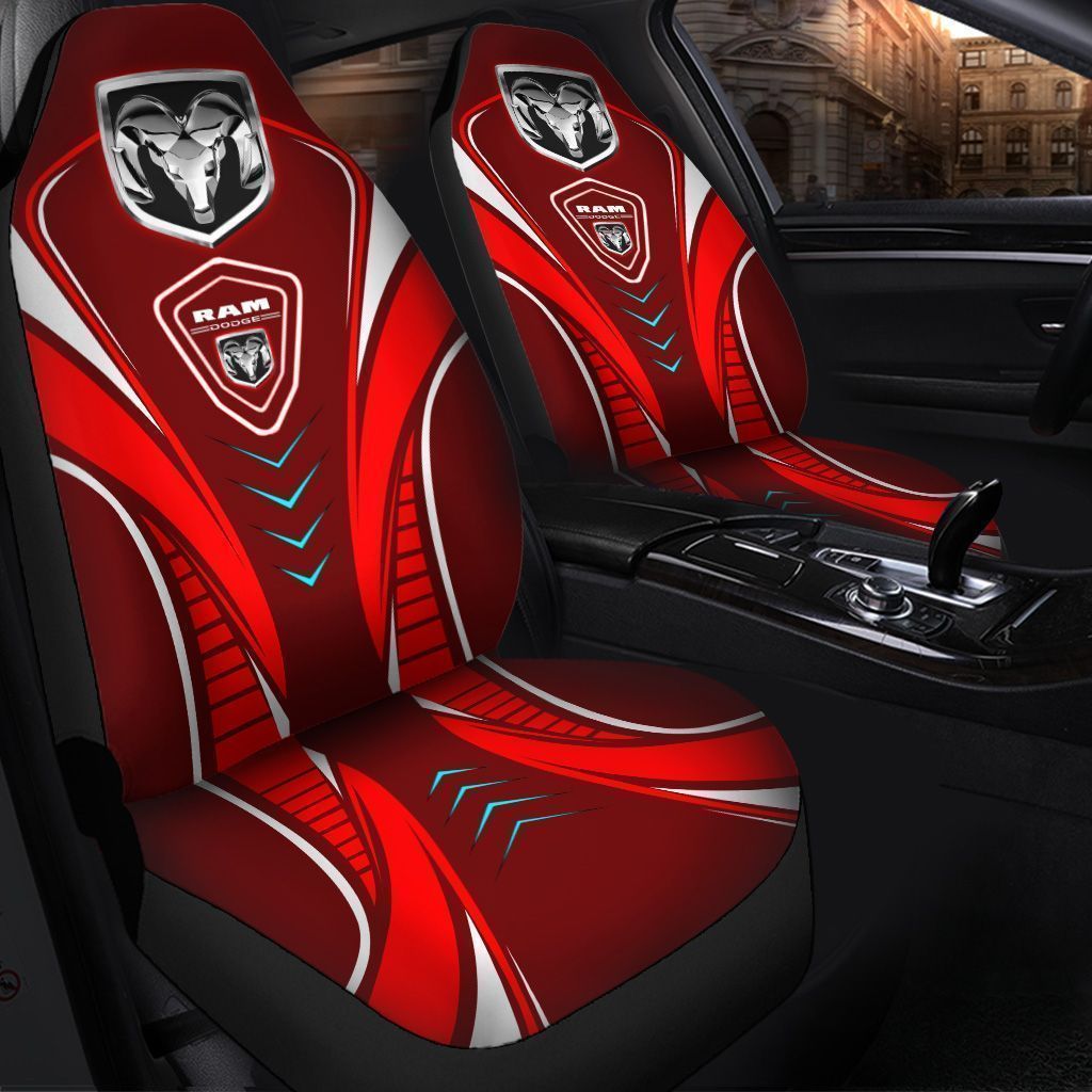 NEW Dodge Ram logo red Seat Cover 3 NEW Dodge Ram logo red Seat Cover word3