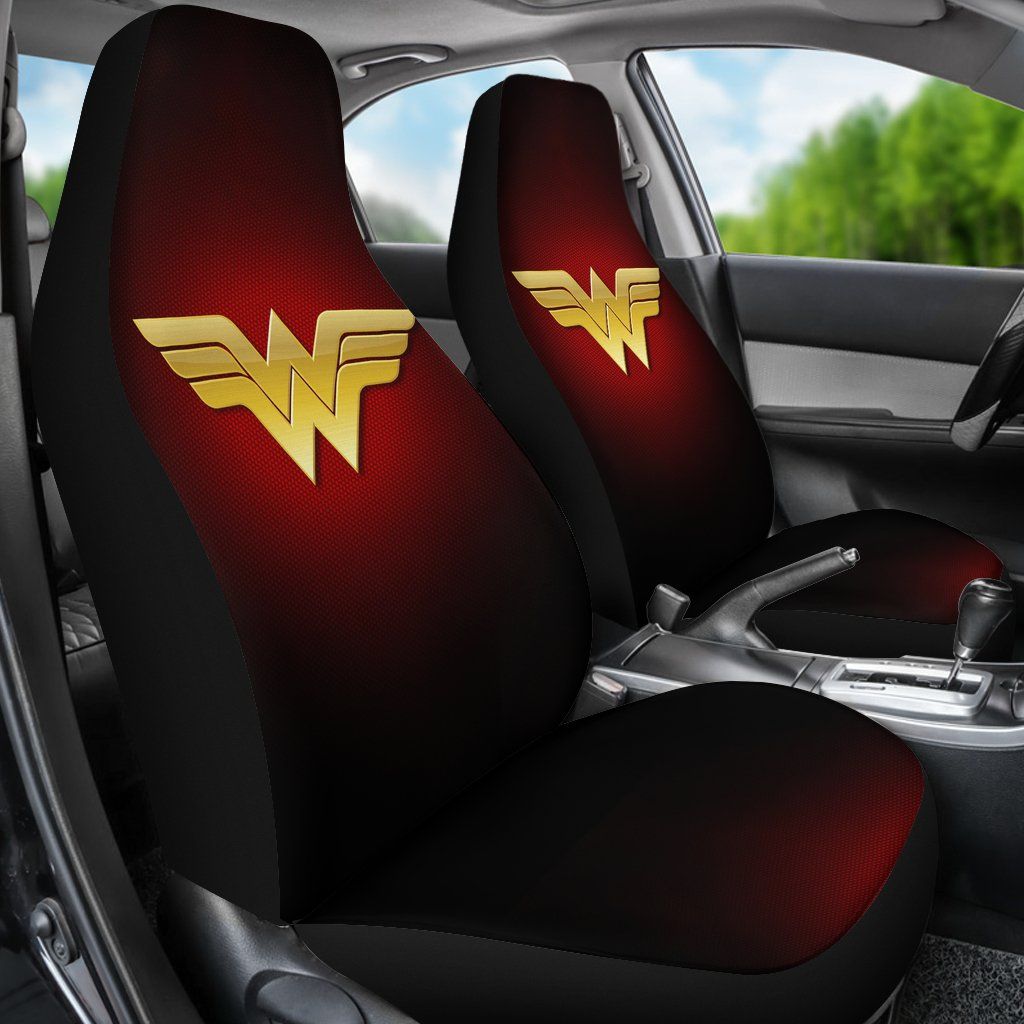 NEW Wonder Woman Logo Seat Cover 3 NEW Wonder Woman Logo Seat Cover word1