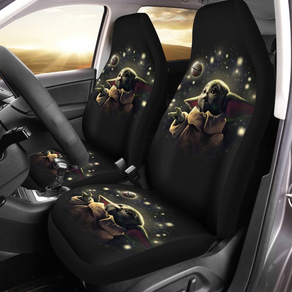 NEW Baby Yoda black Seat Cover