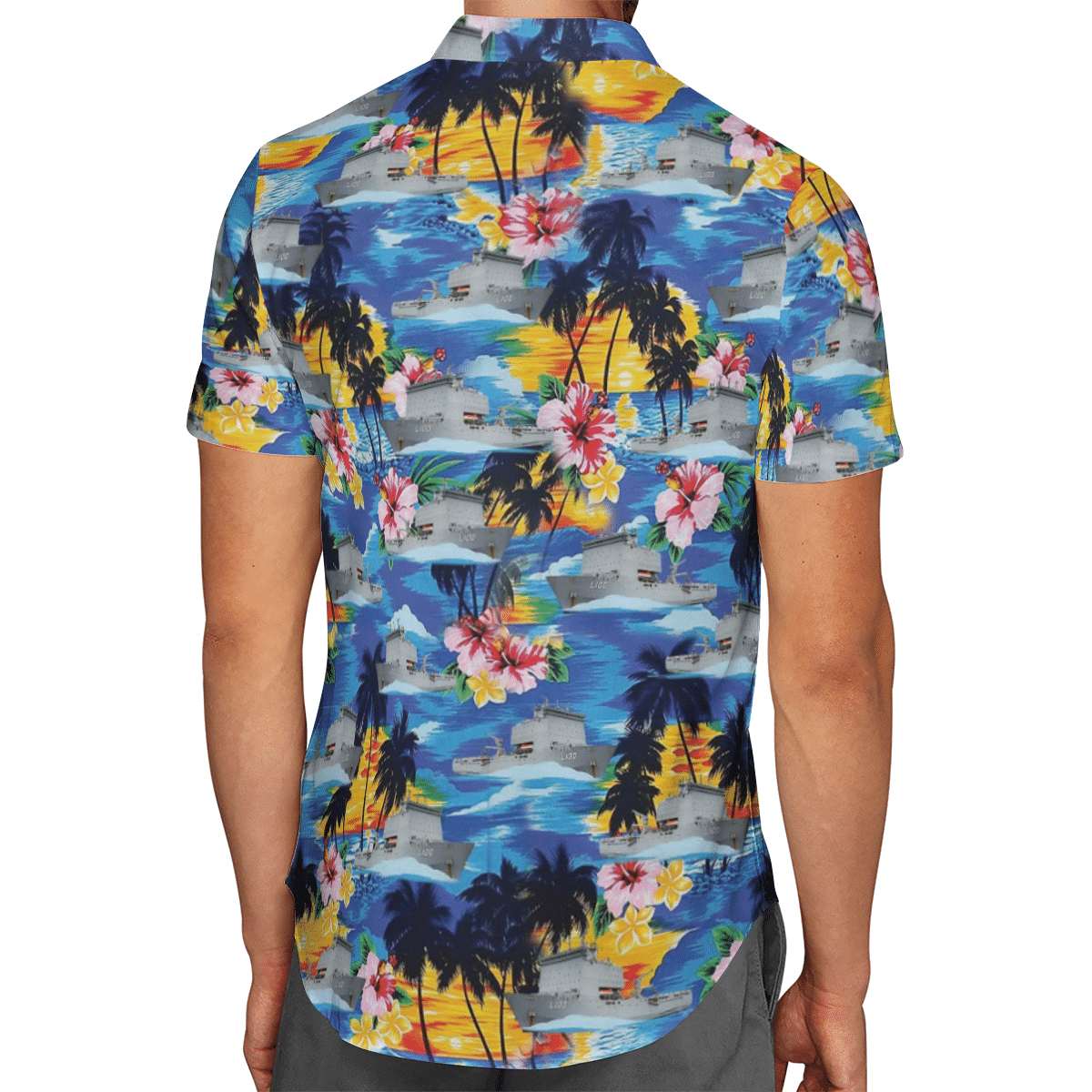 HMAS Choules Royal Australian Navy Hawaiian Shirt, Short 3 1645016034ccac4d4569