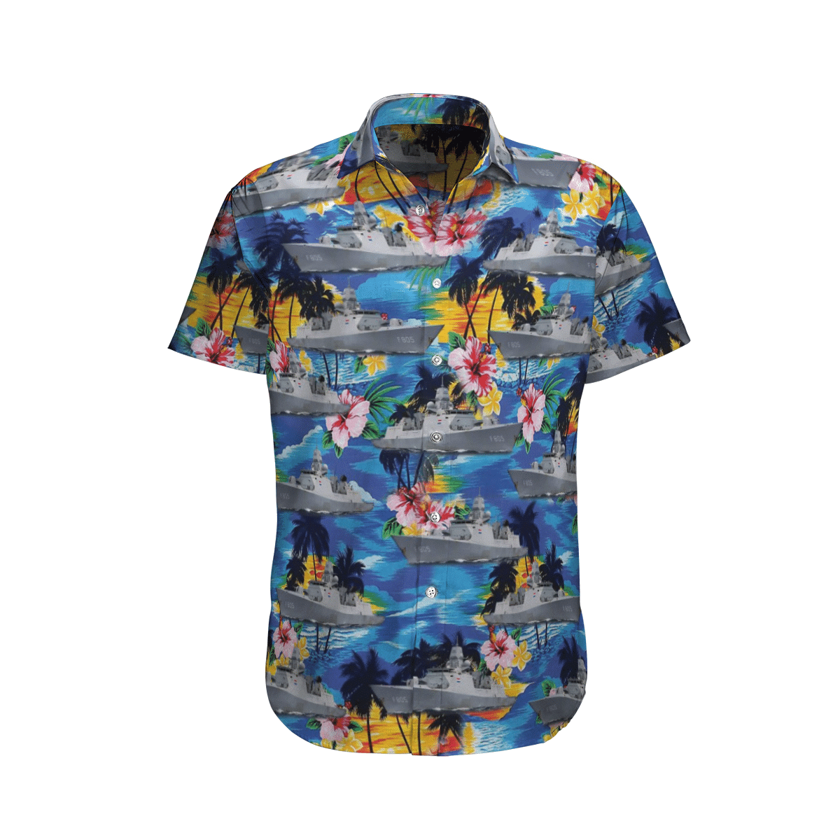Evertsen F805 Netherland Hawaiian Shirt, Short 6 16450160353b41870554