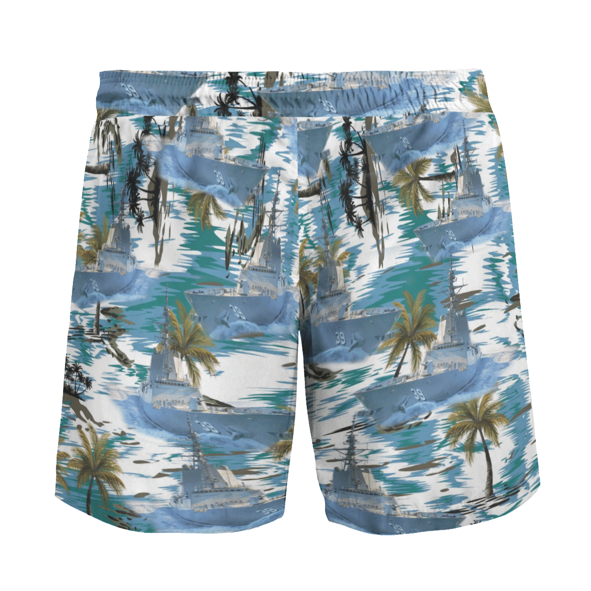 HMAS Hobart DDG 39 Royal Australian Navy Coconut Hawaiian Shirt, Short 5 16450160357a56491cc8