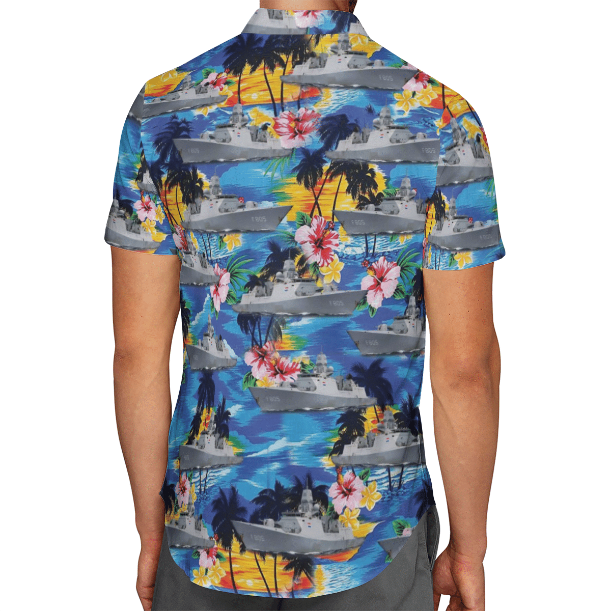 Evertsen F805 Netherland Hawaiian Shirt, Short 3 164501603591250cfd1d
