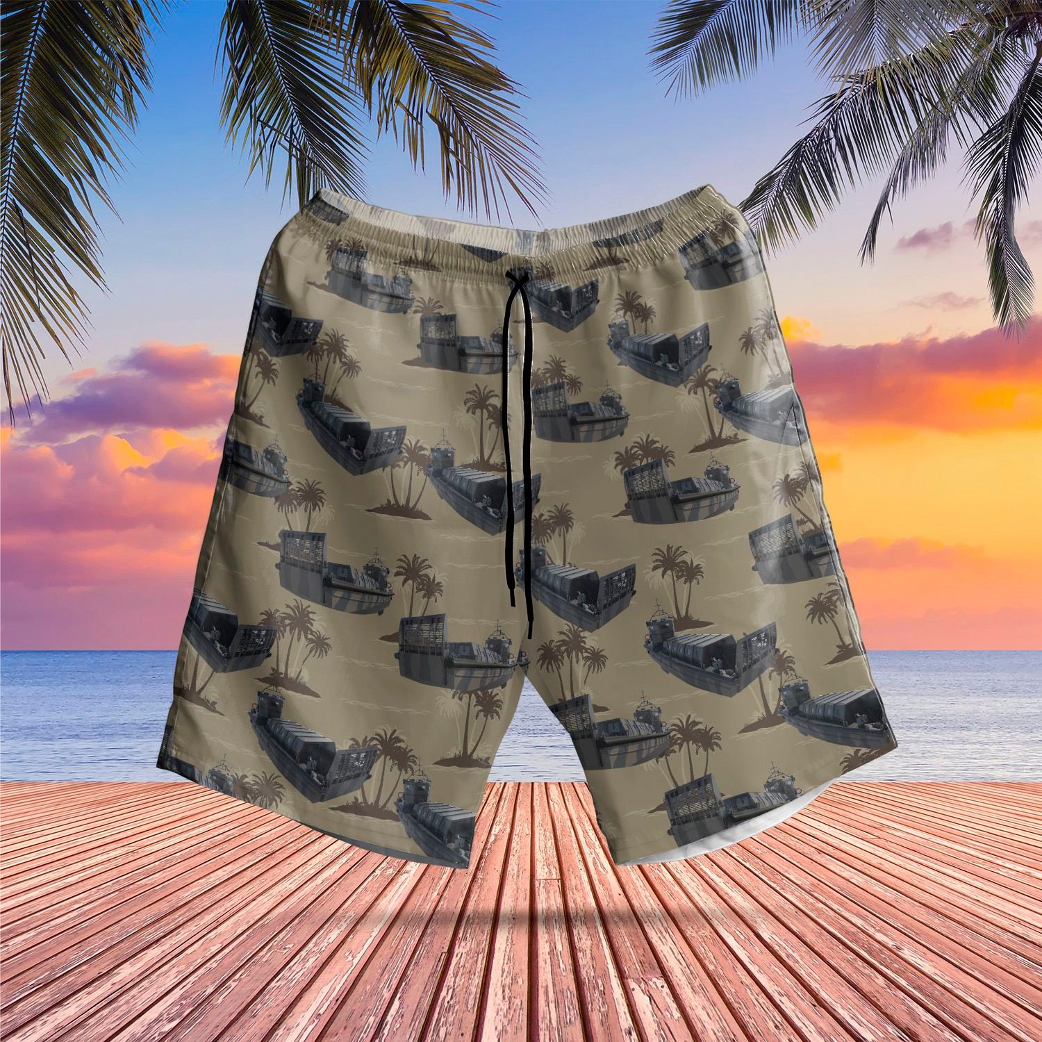 Royal Marines LCVP Mk 5 Hawaiian Shirt, Short 3 16450160359429b99efe