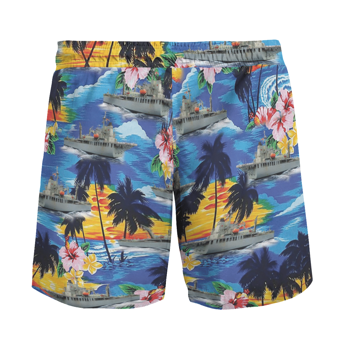 HMAS Sirius O 266 Royal Australian Navy Hibiscus Hawaiian Shirt, Short 5 1645016035b67dc4847d
