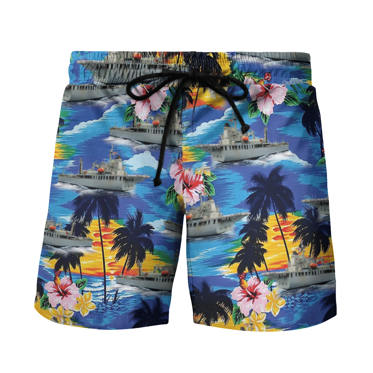 HMAS Sirius O 266 Royal Australian Navy Hibiscus Hawaiian Shirt, Short 4 1645016035e80cc6326d