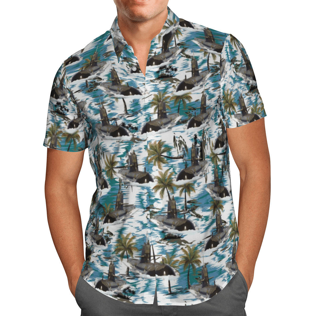 HMAS Rankin SSG 78 Royal Australian Navy Island Hawaiian Shirt, Short 2 1645016036106bfe6964