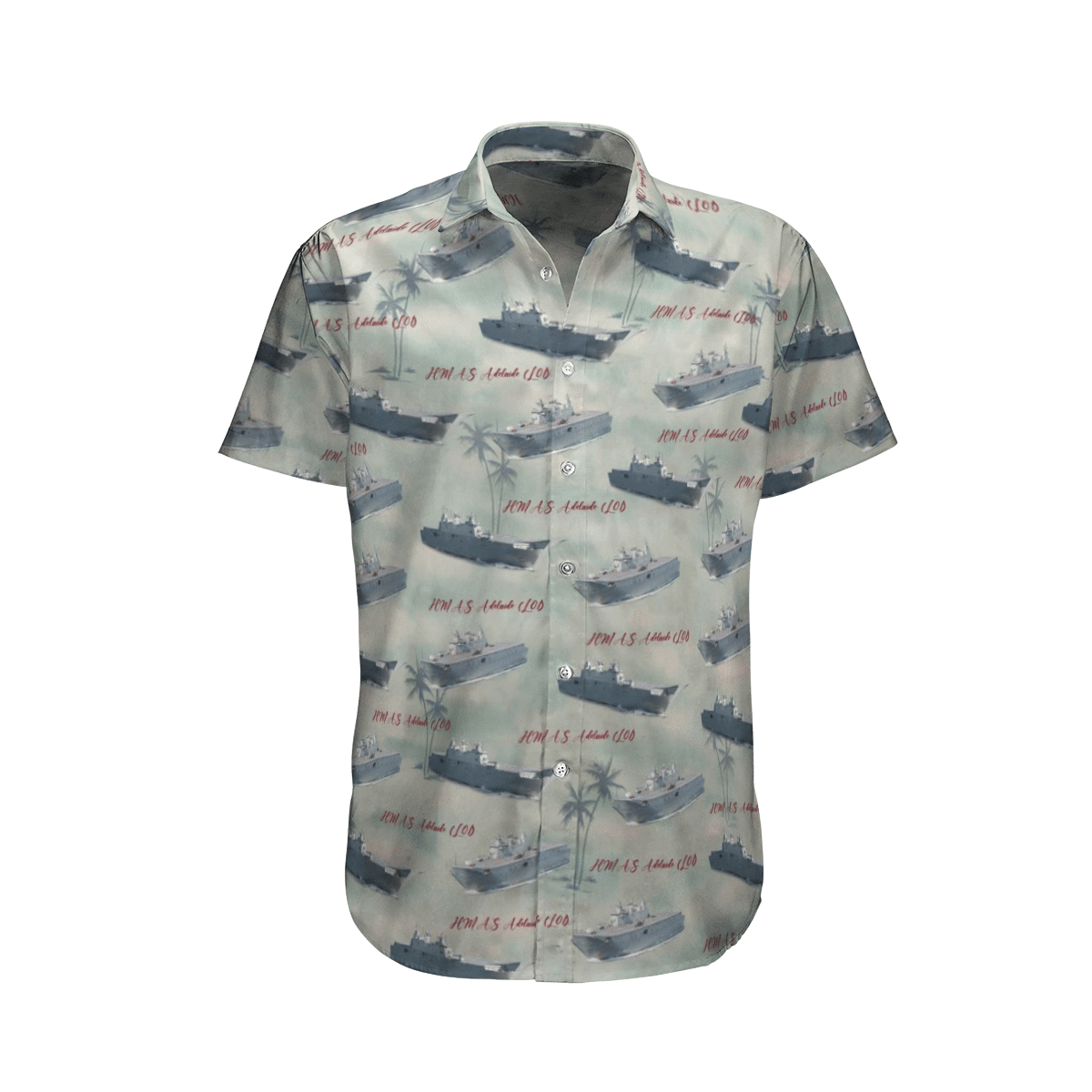 HMAS Adelaide L01 Royal Australian Navy Hawaiian Shirt, Short 1 16450160366e49b905eb
