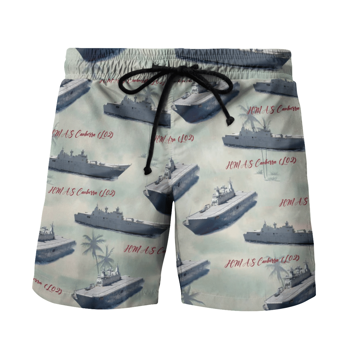HMAS Canberra L02 ROYAL AUSTRALIAN NAVY Hawaiian Shirt, Short 4 16450160370f7e856a20