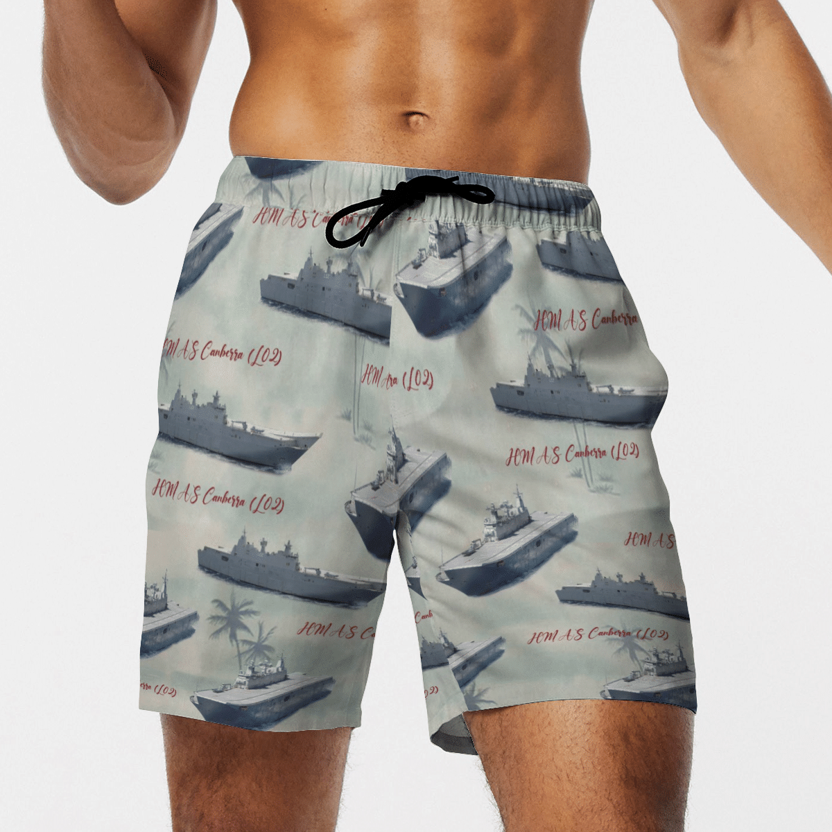 HMAS Canberra L02 ROYAL AUSTRALIAN NAVY Hawaiian Shirt, Short 7 16450160373e4804b39c
