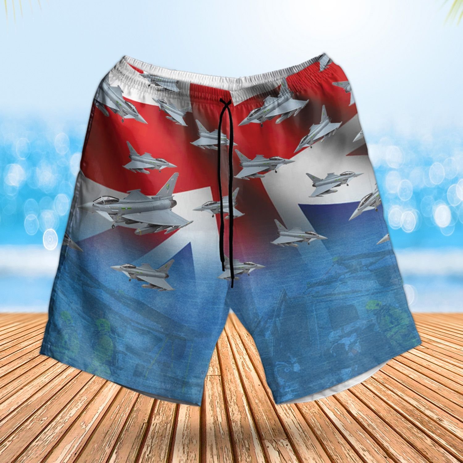 RAF Eurofighter Typhoon FGR4 Hawaiian Shirt, Short 13 164501603768ebcc3faa