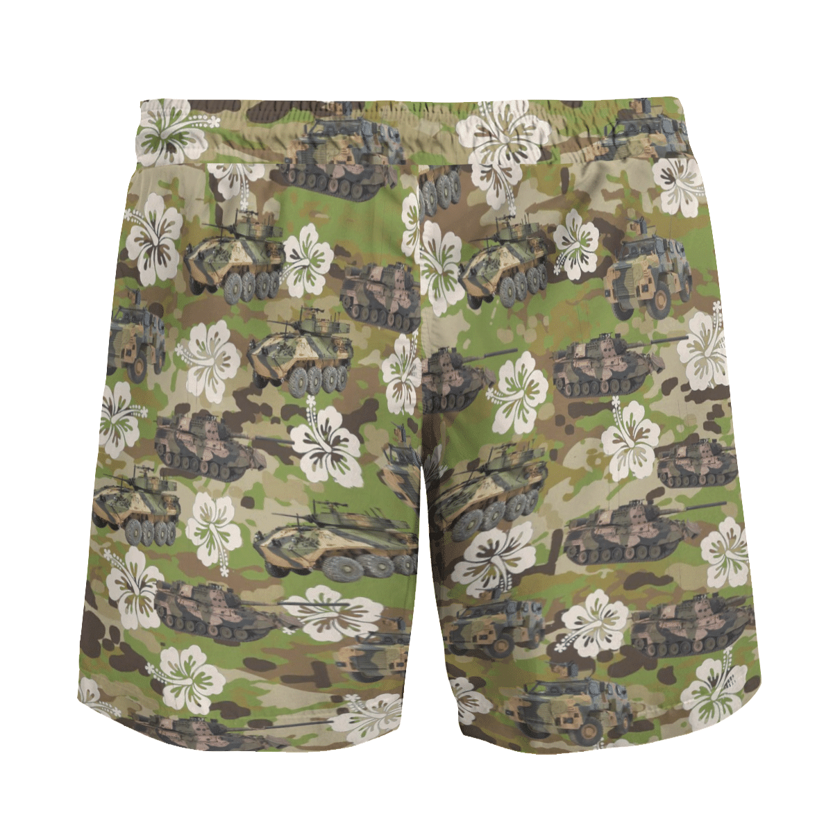 Leopard and ASLAV, Bushmaster Australian Army Hawaiian Shirt, Short 41 1645016039ecb84e756a