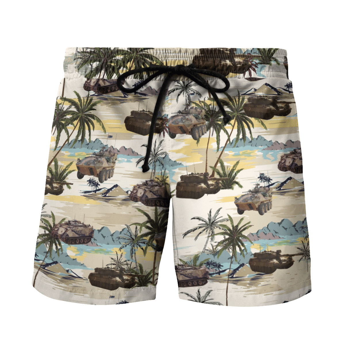 M113A1, ASLAV and Leopard Australian Army Coconut Hawaiian Shirt, Short 4 164501604166a49aa779