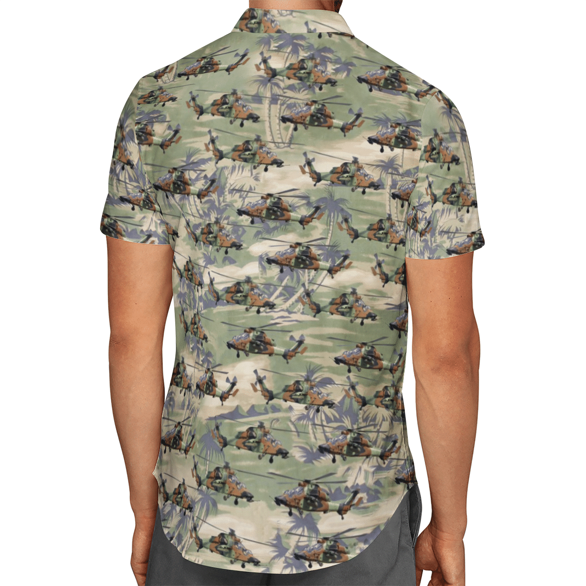 Eurocopter Tiger HAP-HCP French Army Hawaiian Shirt, Short 39 1645016042067944ccda