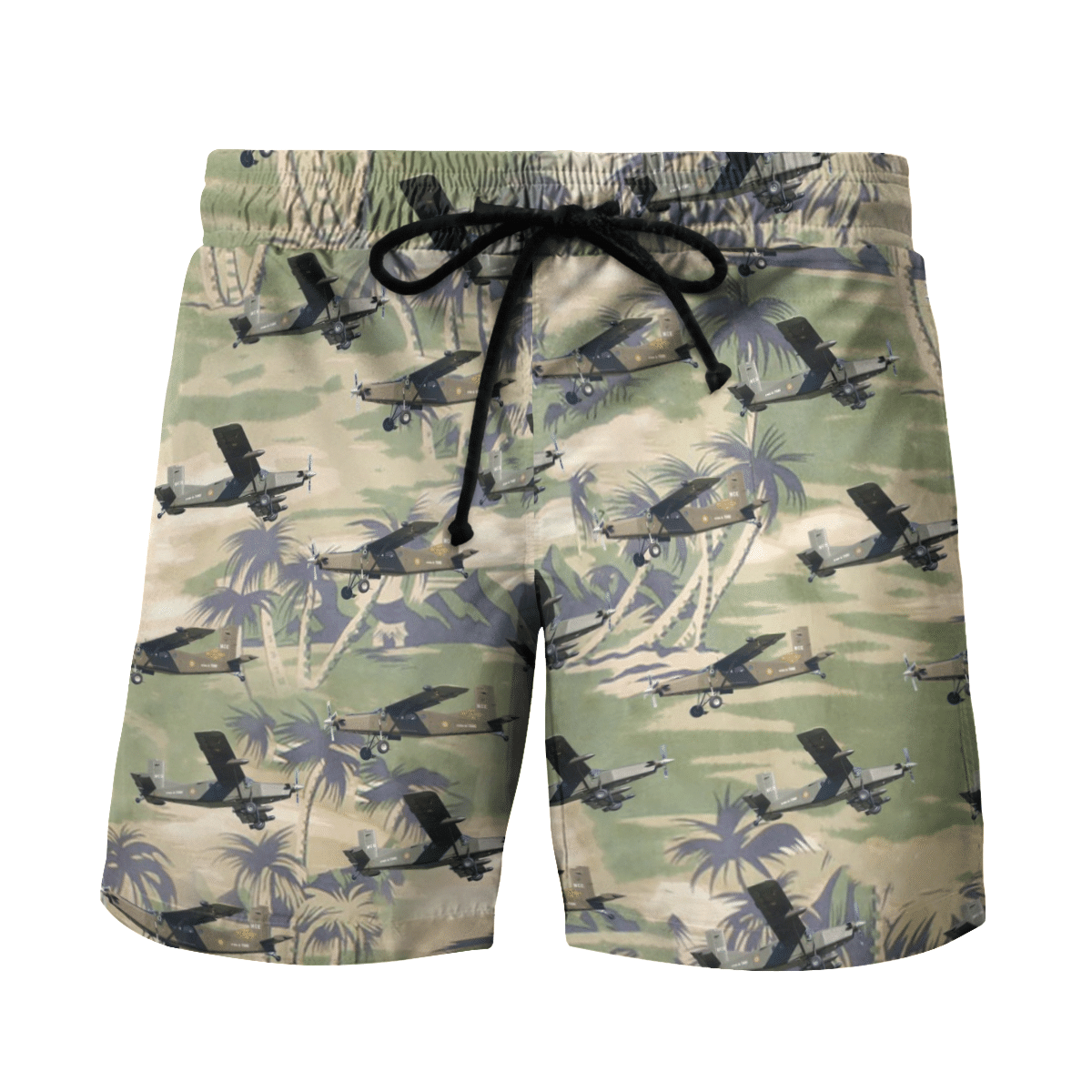 Pilatus PC-6 French Army Hawaiian Shirt, Short 4 1645016042595048f24b