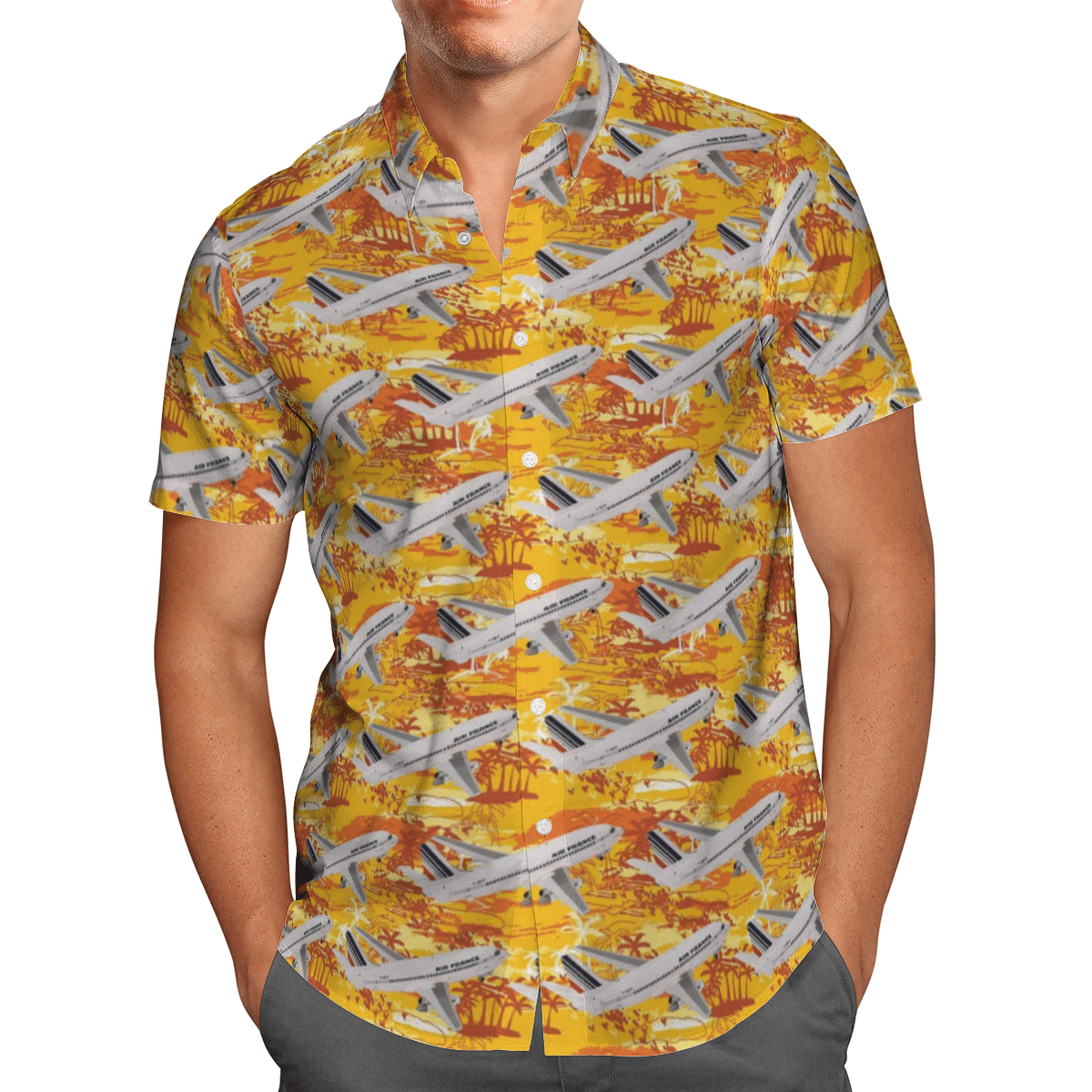 NEW Air France Boeing 737-200 Hawaii Shirt 2 16450160670643da1fd8