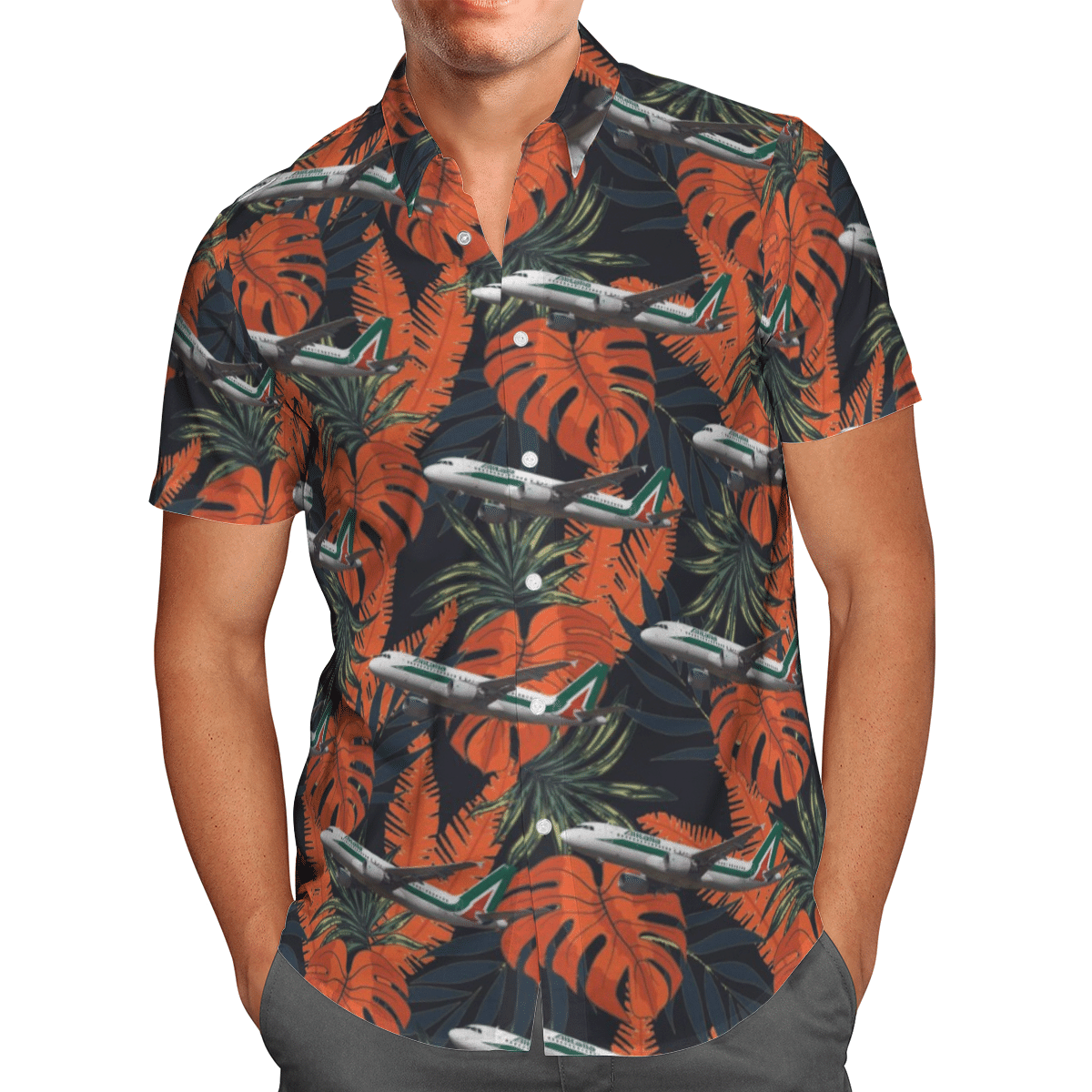Alitalia Airbus A320-200 Short Sleeve Limited Hawaiian Shirt 2 Alitalia Airbus A320-200 Short Sleeve Limited Hawaiian Shirt word1